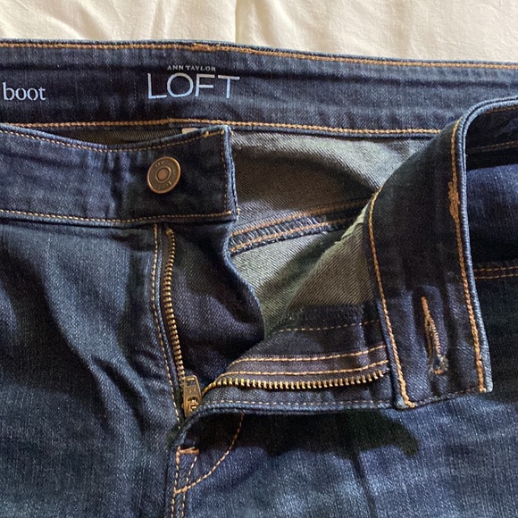 ANN TALOR LOFT Modern Boot Jean.  Women’s size 30/10. Dark jean. - Picture 4 of 12